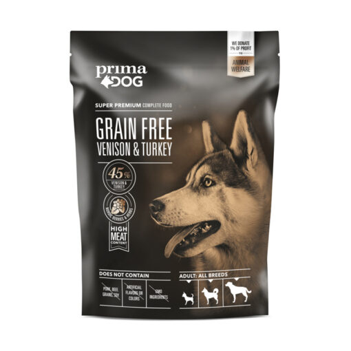 teraviljavaba PrimaDog täistoit koertele 1,5kg